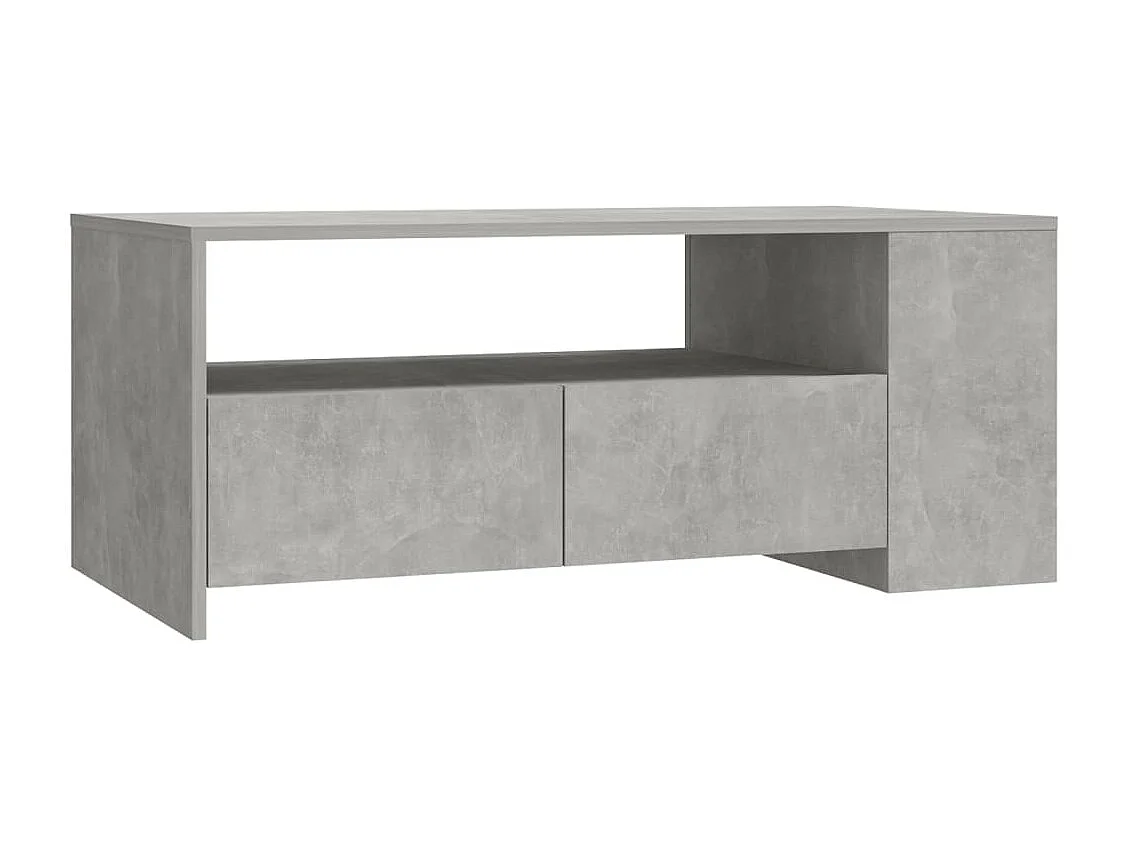 Couchtisch-Sofatisch-Beistelltische Betongrau 102x55x42 cm Holzwerkstoff SHL49921
