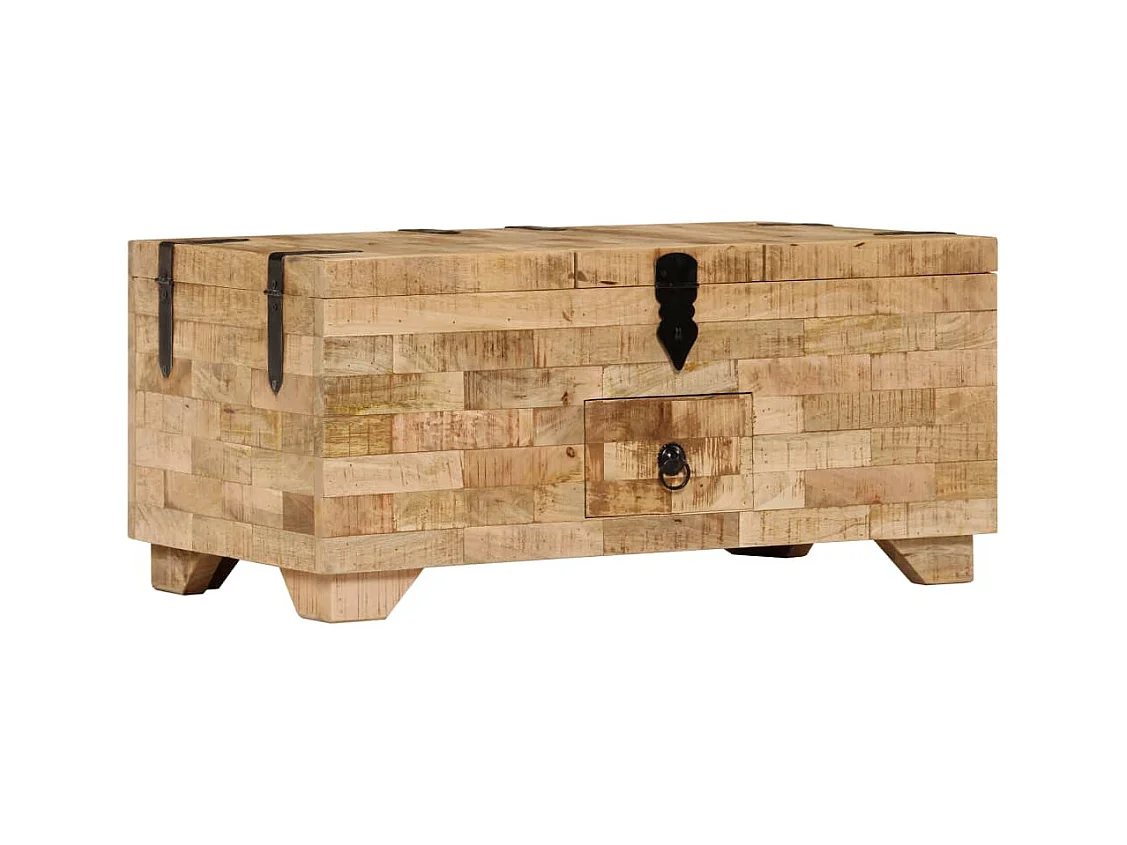 Mesa de centro | Mesa de café | Mesa auxiliar Madera envejecida 75x75x38 cm SHL2687