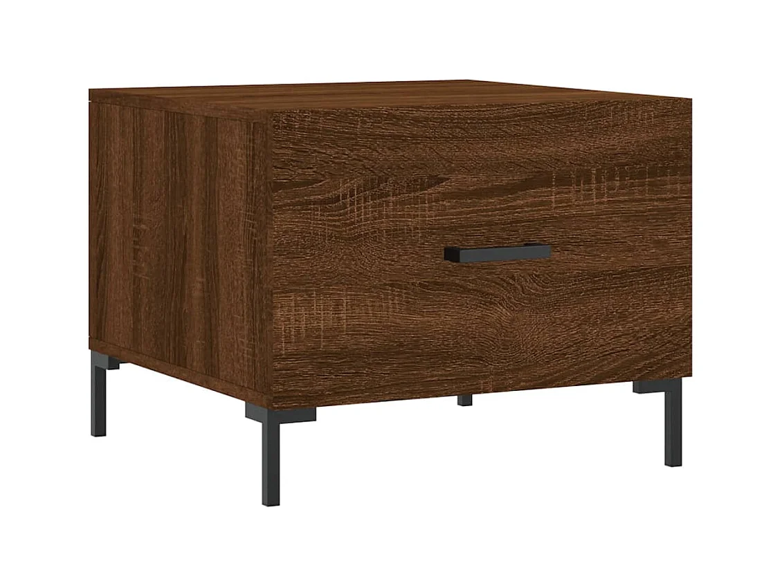 Table basse salon-Table d'appoint Chêne marron 50x50x40 cm Bois d'ingénierie SHL75152