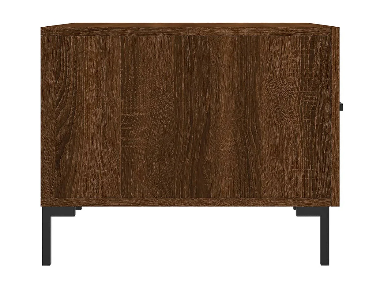 Table basse salon-Table d'appoint Chêne marron 50x50x40 cm Bois d'ingénierie SHL75152