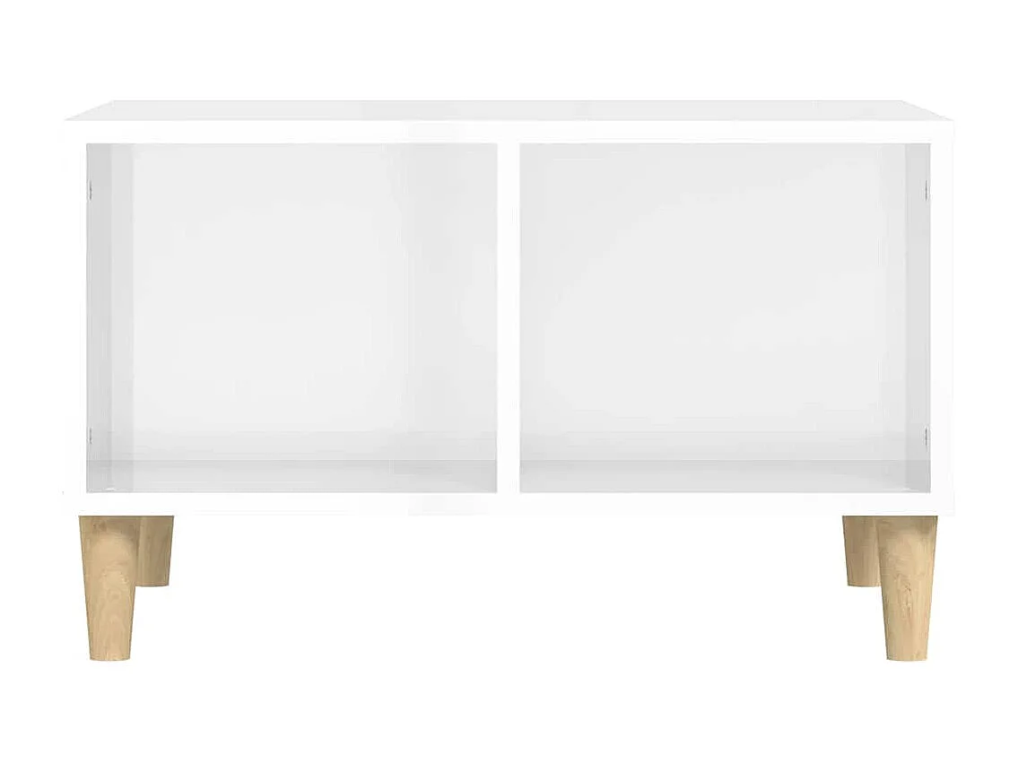 Couchtisch-Wohnzimmertisch-Beistelltische Hochglanz-Weiß 60x50x36,5 cm Holzwerkstoff SHL36973