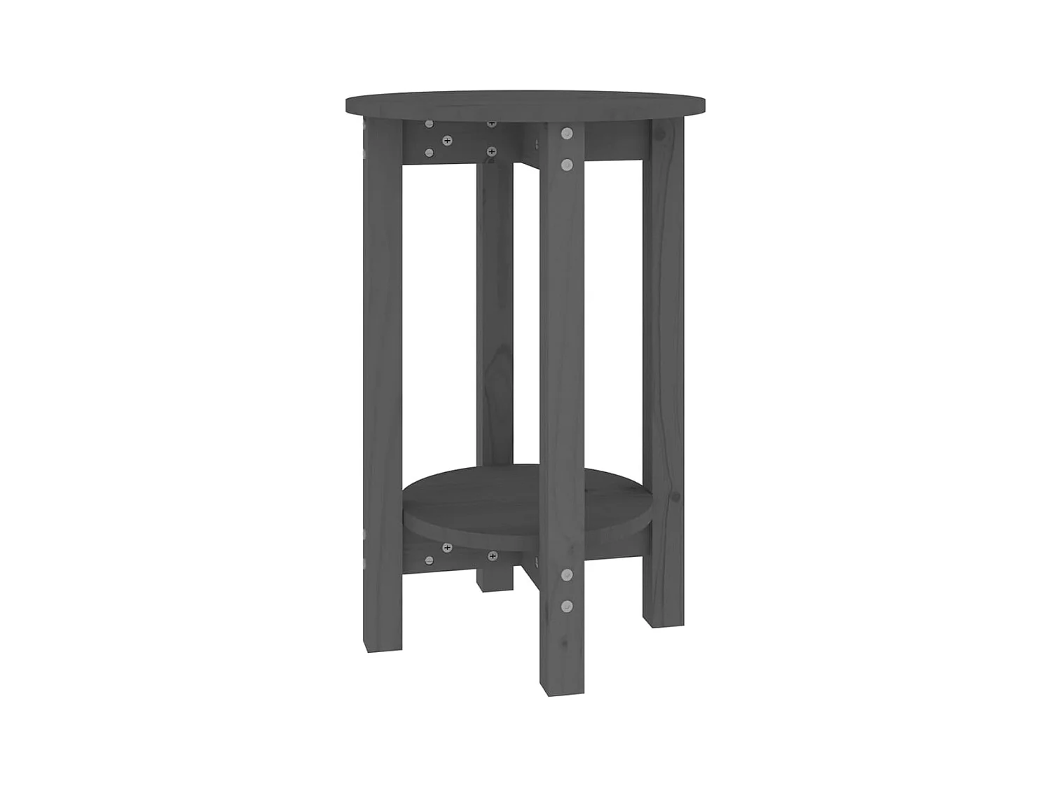 Table basse salon-Table d'appoint Gris Ø 40x60 cm Bois massif de pin SHL31210