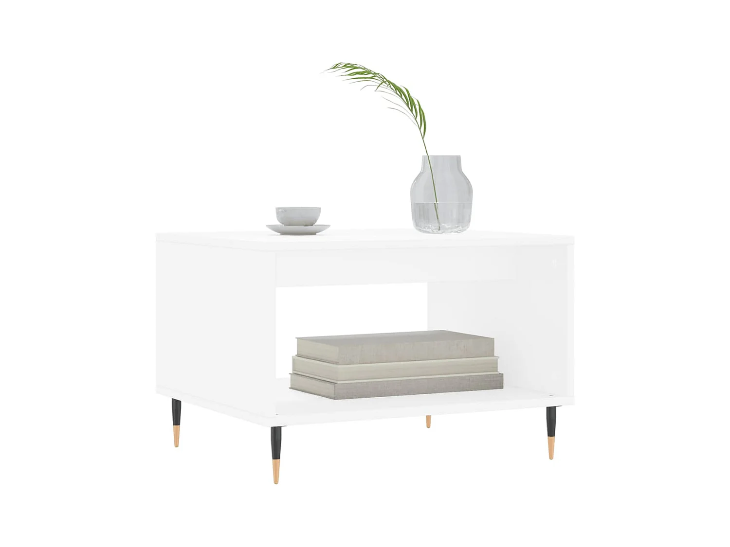 Mesa de centro | Mesa auxiliar madera de ingeniería negro 102x60x45 cm SHL2034