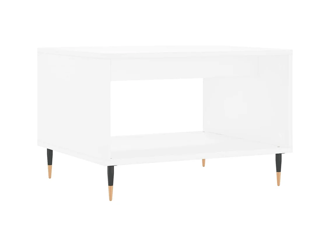 Table basse salon-Table d'appoint blanc 60x50x40 cm bois d'ingénierie SHL50017