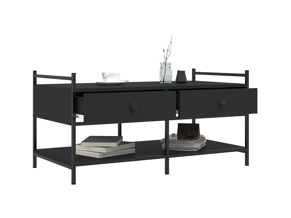 Mesa de centro-Mesa auxiliar acero inox plateado y madera maciza reciclada SHL4865