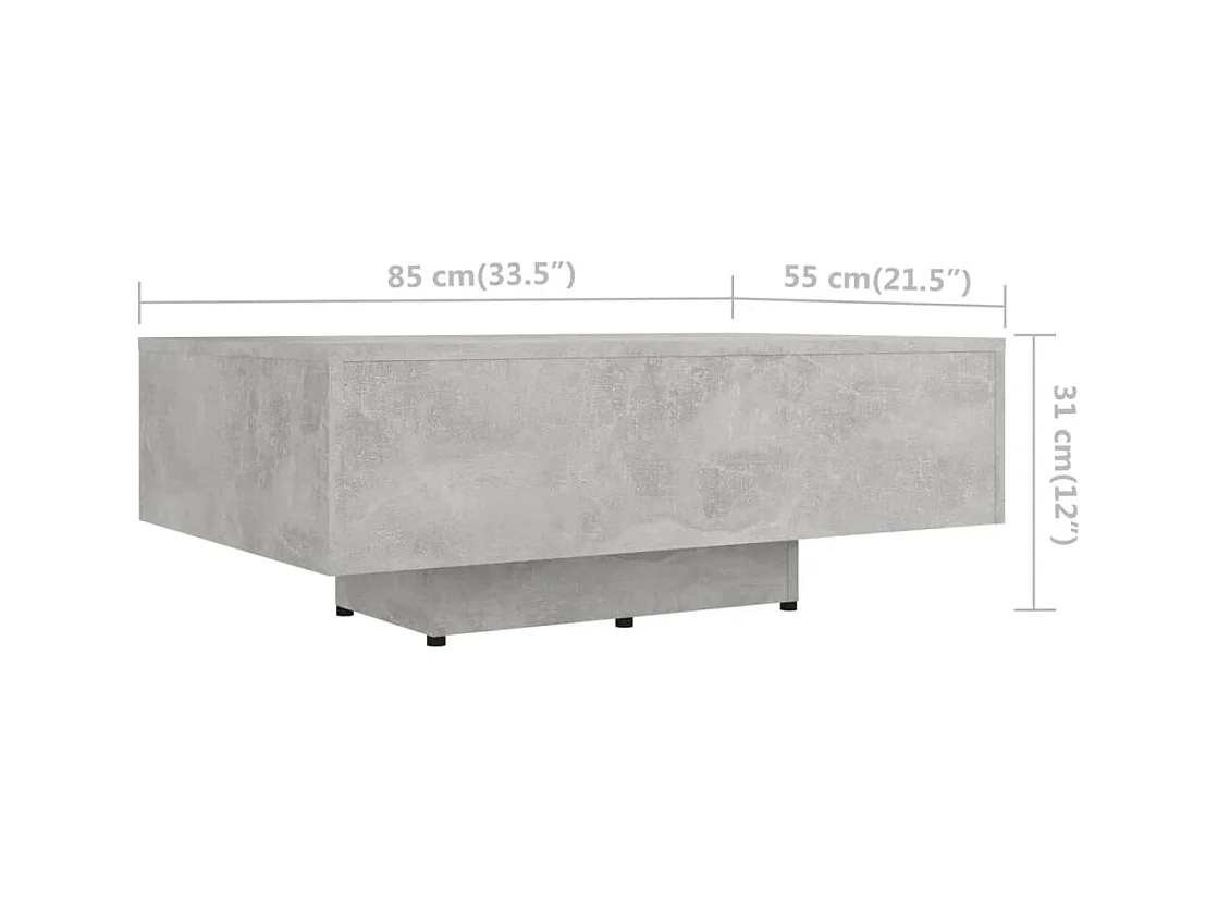 Mesa de centro | Mesa auxiliar con luces LED roble artisan 90x50x40 cm SHL48199