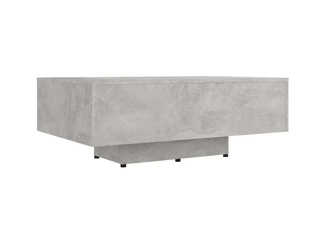Table basse salon-Table d'appoint Gris béton 85x55x31 cm Bois d'ingénierie SHL80117