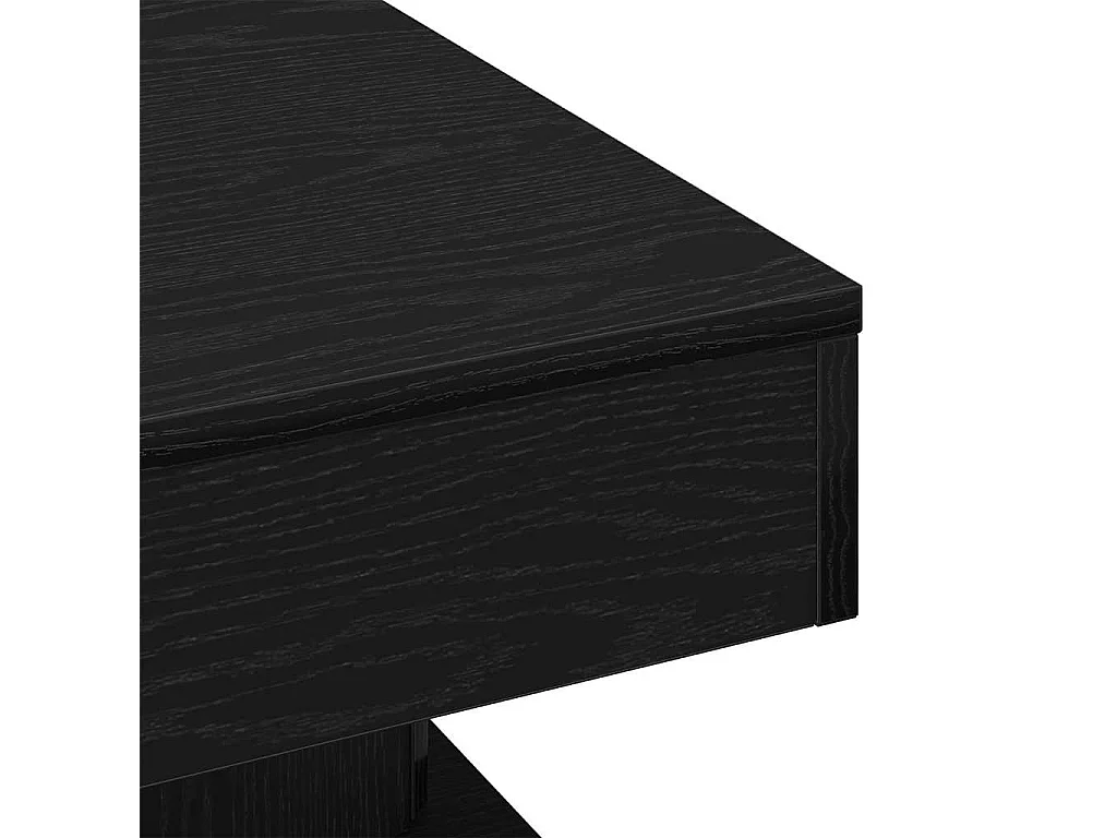 Table basse salon-Table d'appoint Noir Chêne 57x57x30 cm en bois d'ingénierie SHL78119