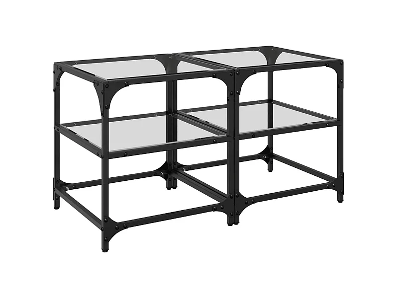 Mesa de centro-Mesa auxiliar madera contrachapada blanco 100x60x42 cm SHL1255