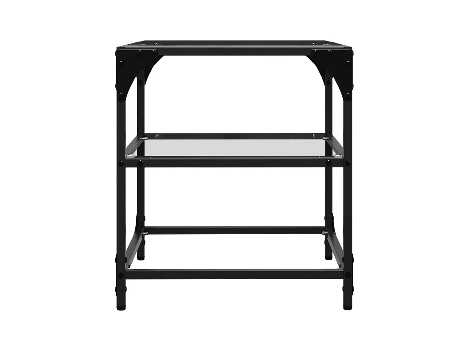 Mesa de centro-Mesa auxiliar madera contrachapada blanco 100x60x42 cm SHL1255