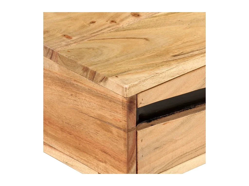 Mesa de centro | Mesa de café | Mesa auxiliar Roble negro 80x80x31 cm Madera contrachapada SHL4500