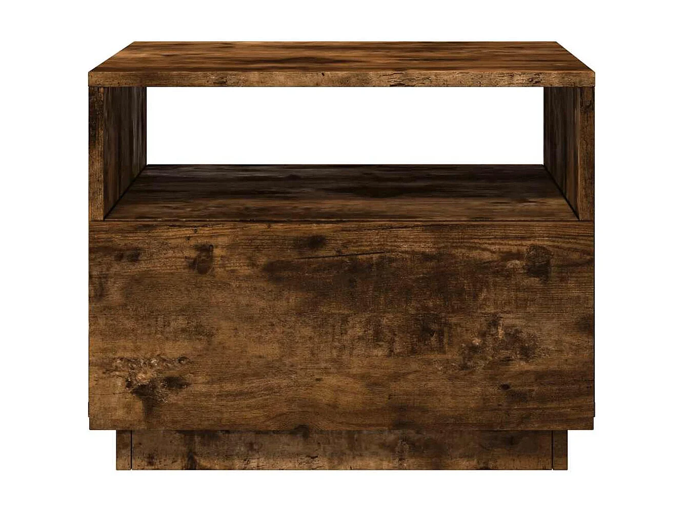 Mesa de centro-Mesa auxiliar de madera maciza de mango rugosa 35x35x30 cm SHL4033