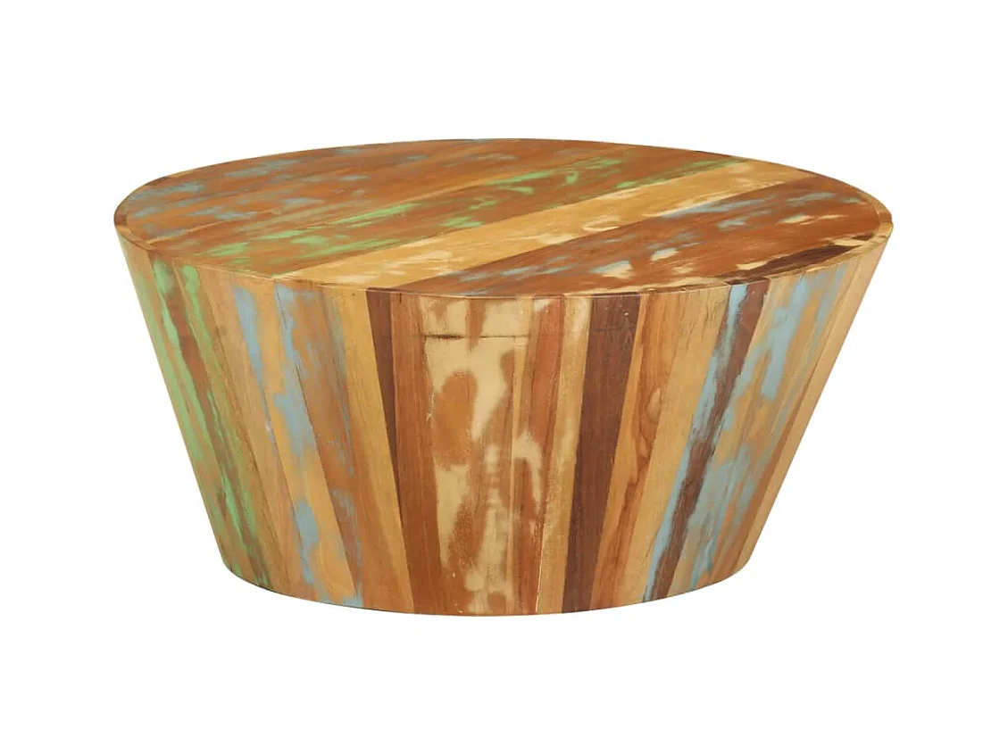 Mesa de centro | Mesa auxiliar 2 uds madera ingeniería roble ahumado 50x50x40cm SHL4404