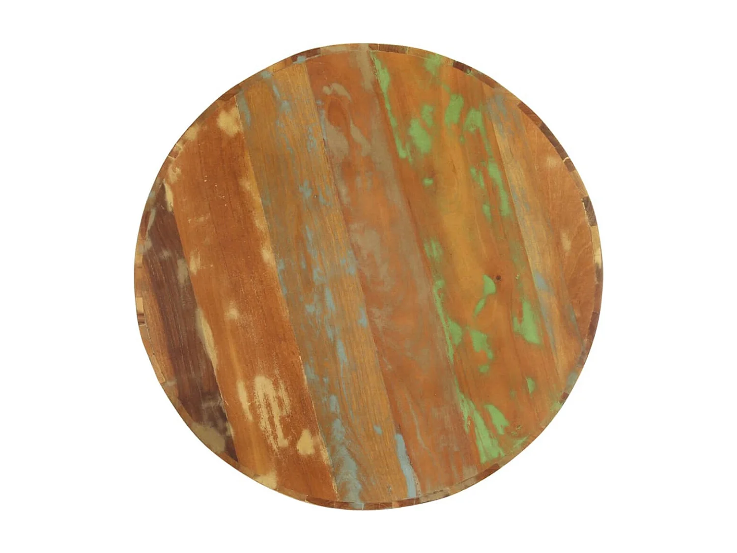 Couchtisch-Beistelltisch-Sofatisch Ø65x31 cm Altholz Massiv SHL58120