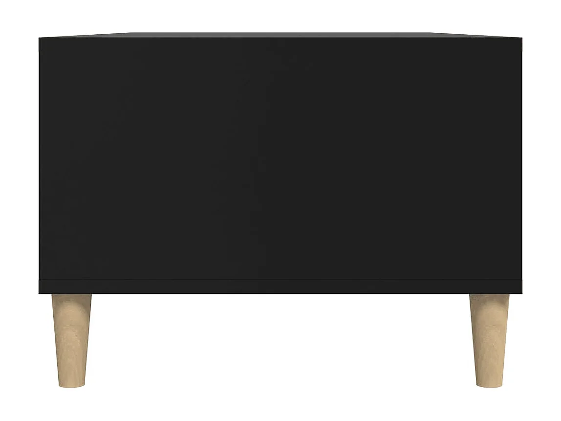 Couchtisch-Wohnzimmertisch-Beistelltische Schwarz 90x50x36,5 cm Holzwerkstoff SHL489