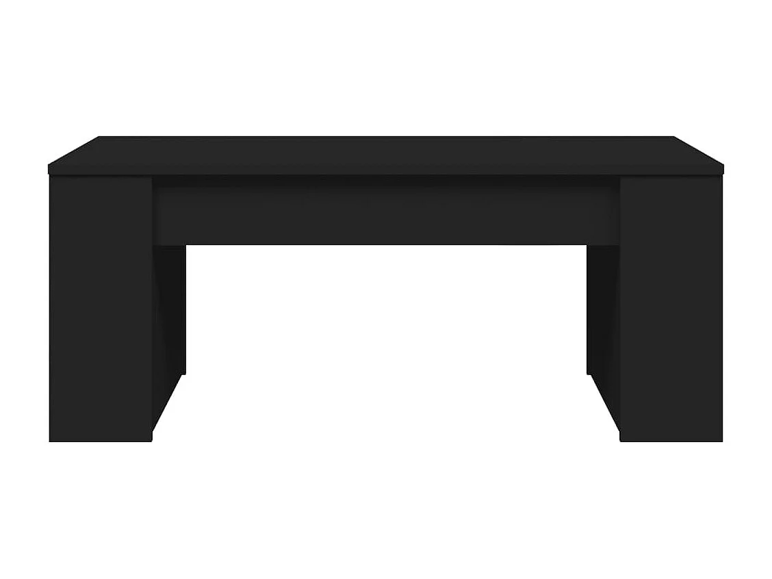 Table basse salon-Table d'appoint noir 102x55x42 cm bois d'ingénierie SHL27153