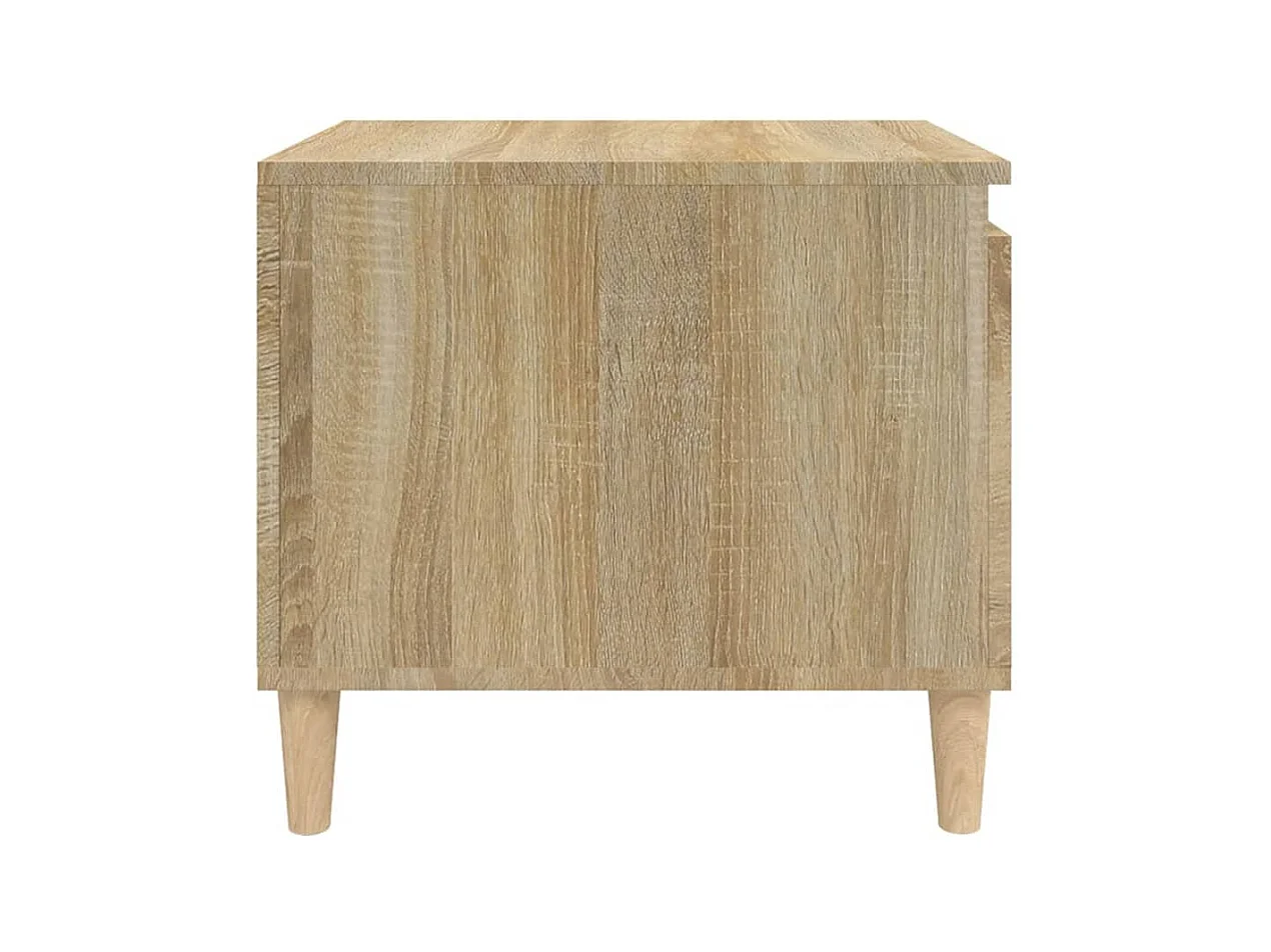 Mesa de centro | Mesa auxiliar madera de ingeniería blanca 100x100x40 cm SHL4467