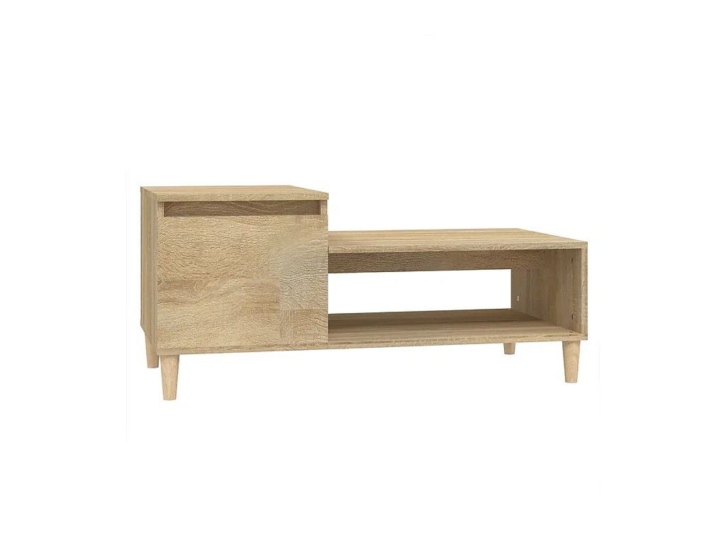 Table basse salon-Table d'appoint Chêne sonoma 100x50x45 cm Bois d'ingénierie SHL21054