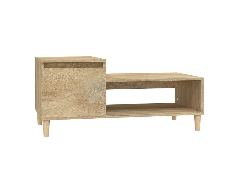 Table basse salon-Table d'appoint Chêne sonoma 100x50x45 cm Bois d'ingénierie SHL21054