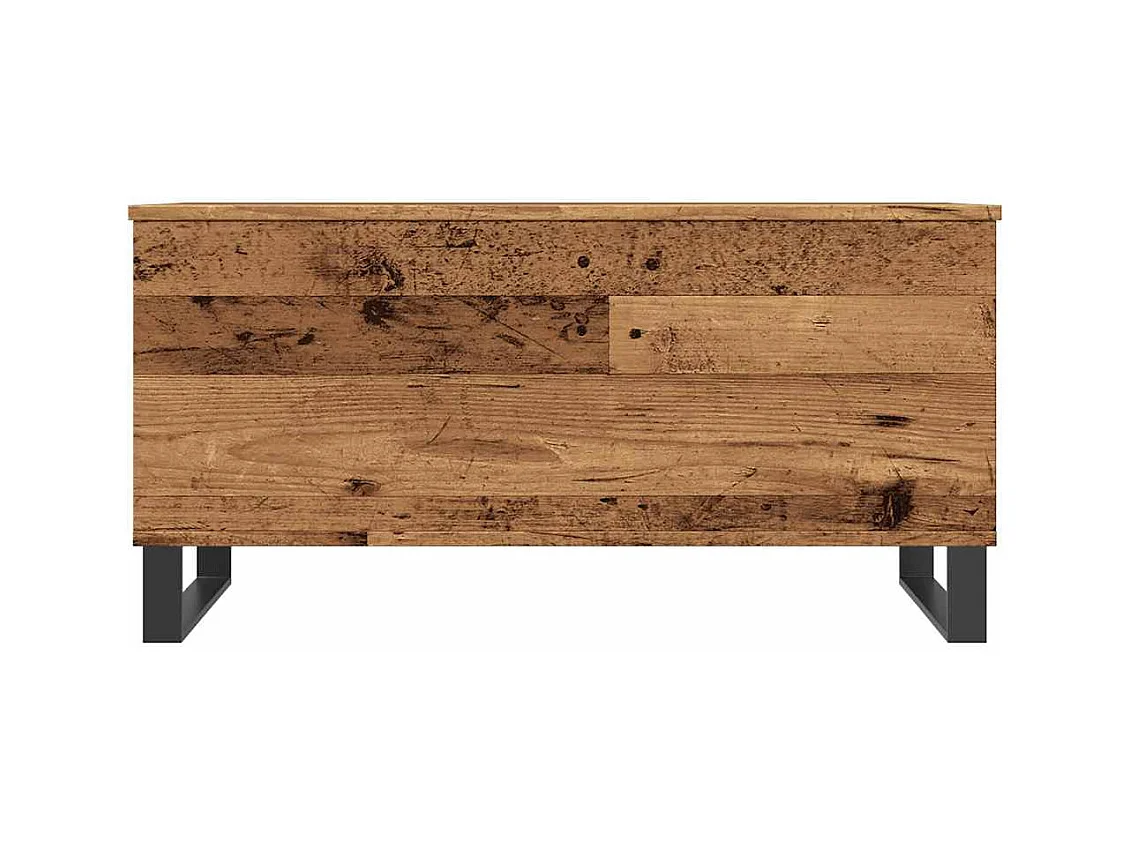 Mesa de centro-Mesa auxiliar-Mesita de centro de madera contrachapada blanco 103,5x60x40 cm SHL3503