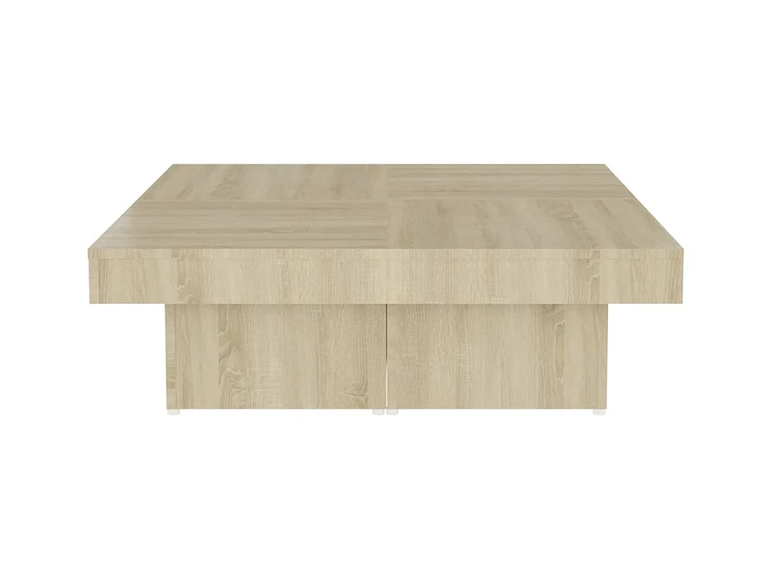 Table basse salon-Table d'appoint chêne sonoma 90x90x28 cm bois d'ingénierie SHL81535