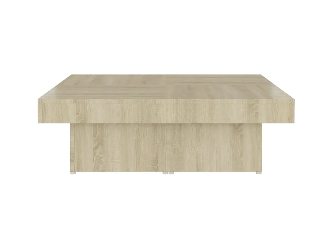 Table basse salon-Table d'appoint chêne sonoma 90x90x28 cm bois d'ingénierie SHL81535