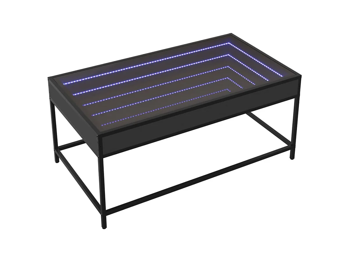 Mesa de centro-Mesa auxiliar madera de ingeniería roble ahumado 102,5x55x44cm SHL4070