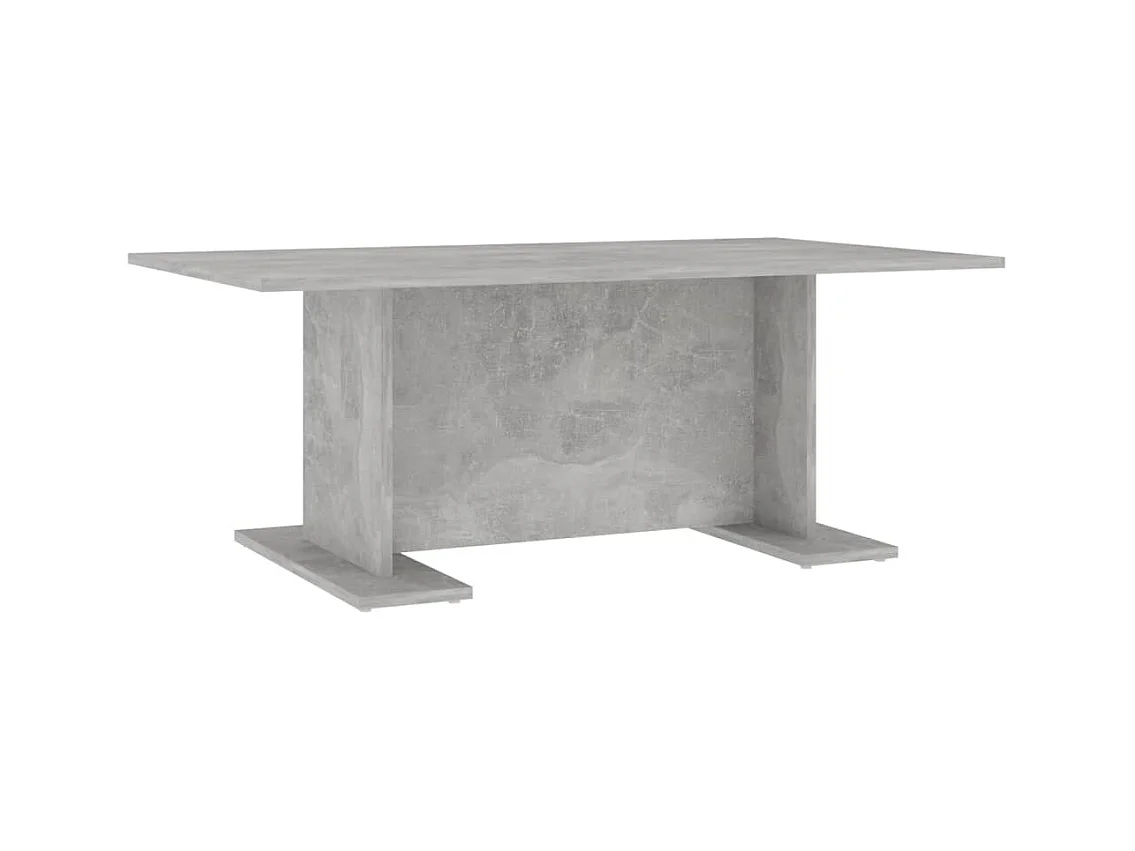 Table basse salon-Table d'appoint gris béton 103,5x60x40 cm bois d'ingénierie SHL47349