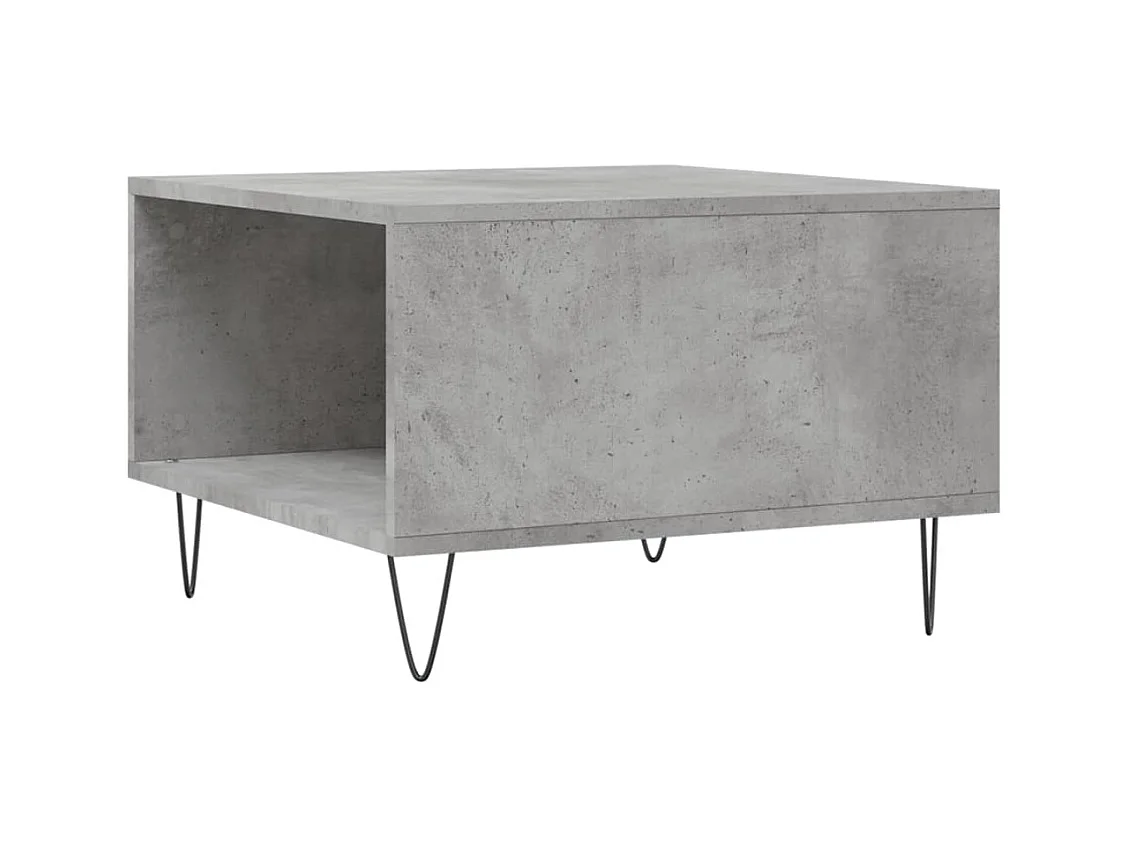 Mesa de centro | Mesa auxiliar madera ingeniería metal roble Sonoma 100x50x45cm SHL858626