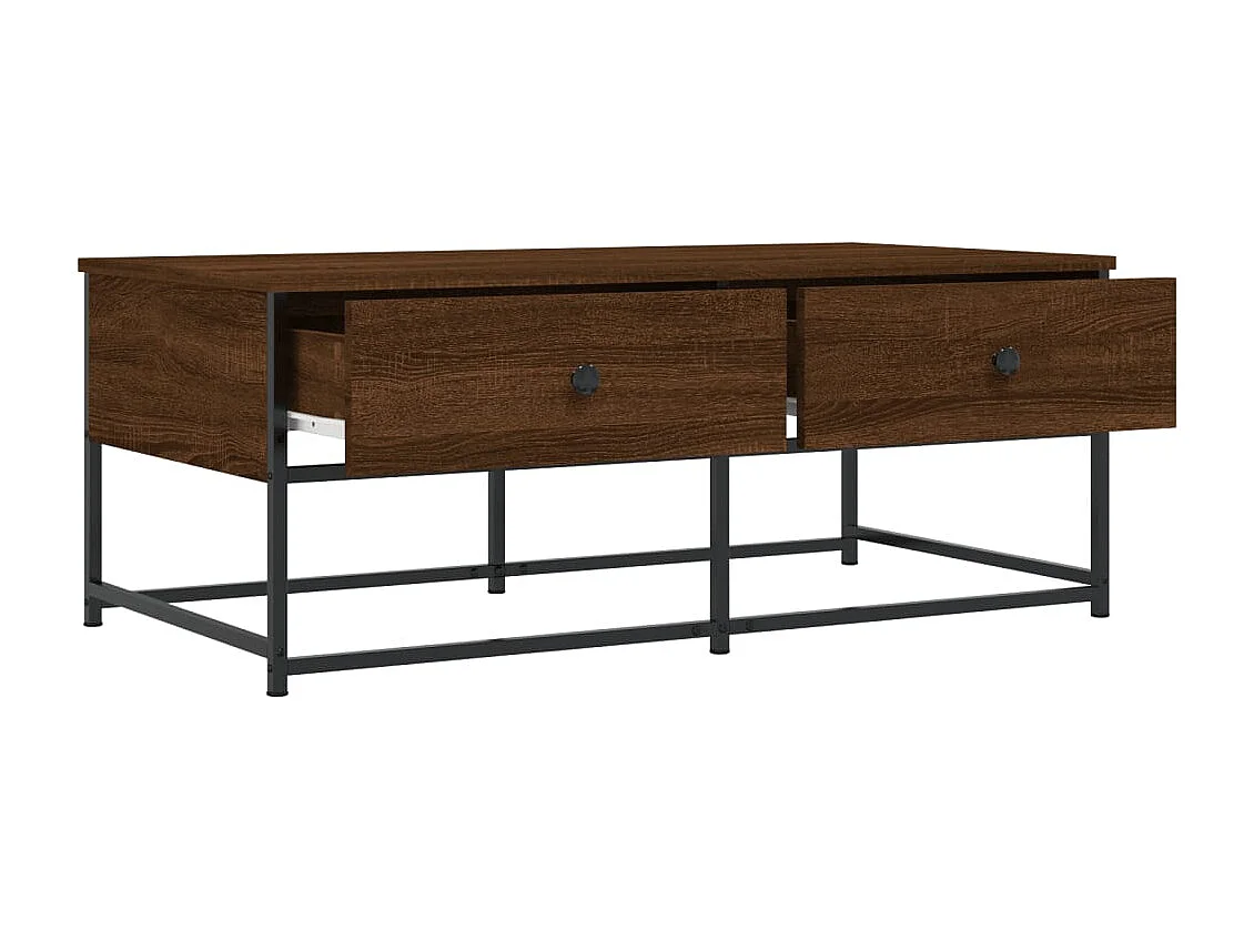 Couchtisch-Wohnzimmertisch-Beistelltische Braun Eichen-Optik 100x51x40 cm Holzwerkstoff SHL32035