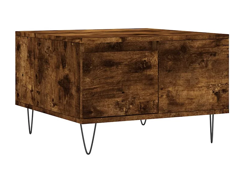 Table basse salon-Table d'appoint chêne fumé 55x55x36,5 cm bois d'ingénierie SHL77327