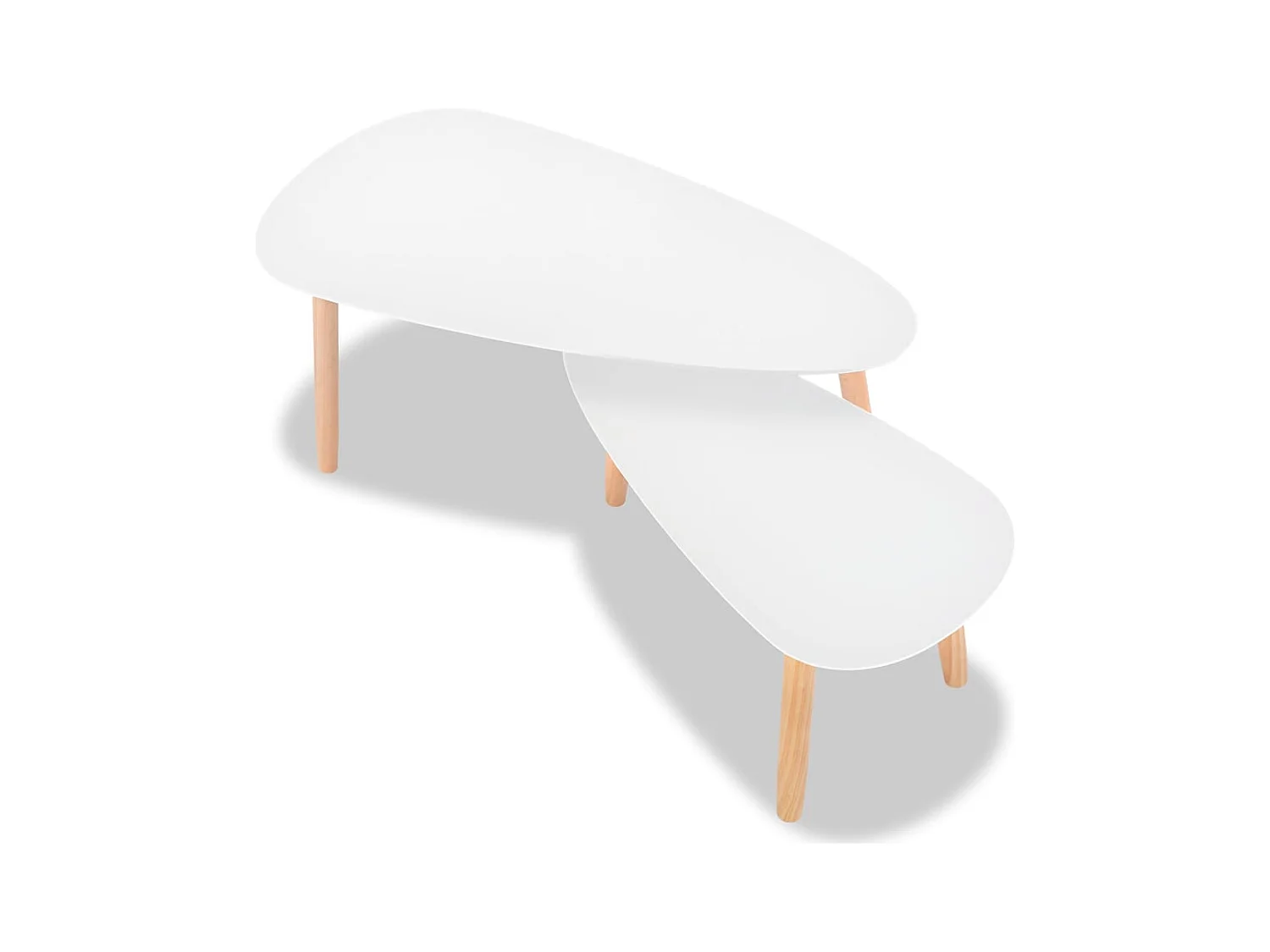 Mesa de centro | Mesa de café | Mesa auxiliar 2 piezas Gris sonoma 50x50x50 cm SHL477541