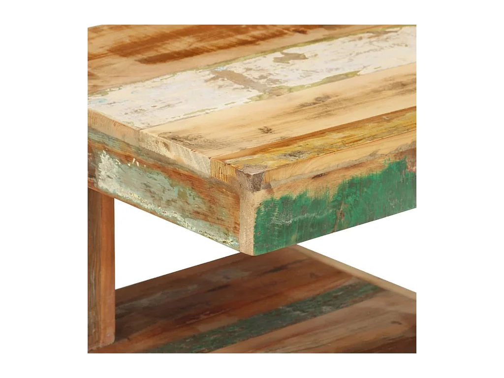 Mesa de centro | Mesa auxiliar 80x40x35 cm madera maciza de mango rugosa SHL363743