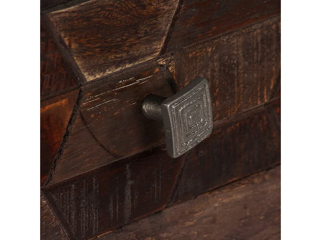 Couchtisch-Beistelltisch-Sofatisch Altholz Massiv 100x60x35 cm SHL59023