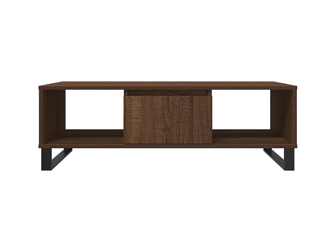 Mesa de centro | Mesa auxiliar madera de ingeniería marrón roble 60x45x31 cm SHL1786