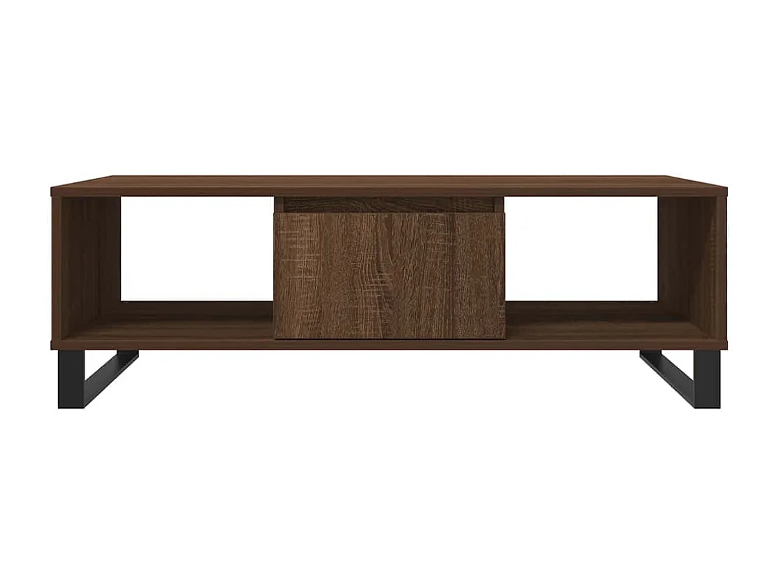 Table basse salon-Table d'appoint chêne marron 104x60x35 cm bois d'ingénierie SHL93897