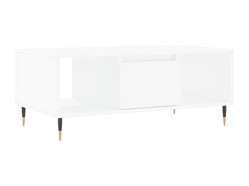 Table basse salon-Table d'appoint Blanc 90x50x36,5 cm Bois d'ingénierie SHL87352