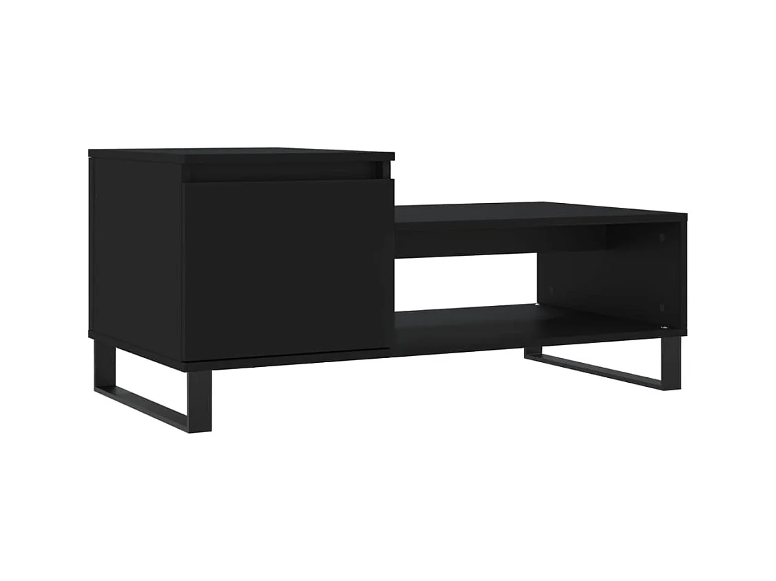 Table basse salon-Table d'appoint Noir 100x50x45 cm Bois d'ingénierie SHL60998