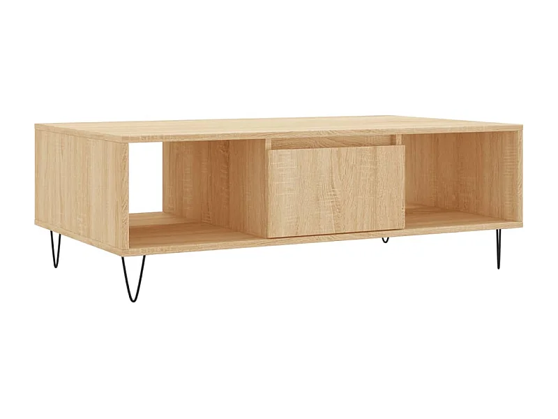 Mesa de centro | Mesa auxiliar madera de ingeniería marrón roble 102x44,5x50 cm SHL1531