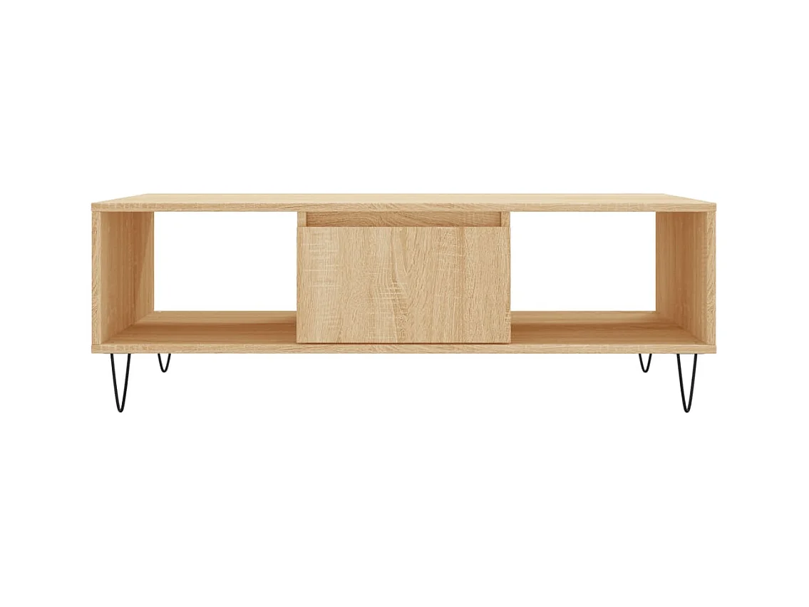 Mesa de centro | Mesa auxiliar madera de ingeniería marrón roble 102x44,5x50 cm SHL1531