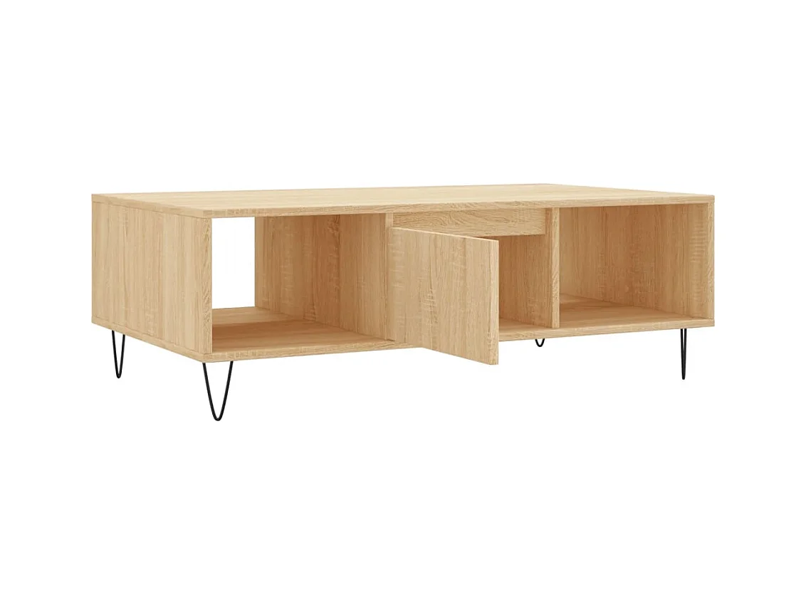 Mesa de centro | Mesa auxiliar madera de ingeniería marrón roble 102x44,5x50 cm SHL1531