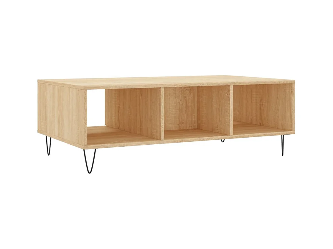 Mesa de centro | Mesa auxiliar madera de ingeniería marrón roble 102x44,5x50 cm SHL1531
