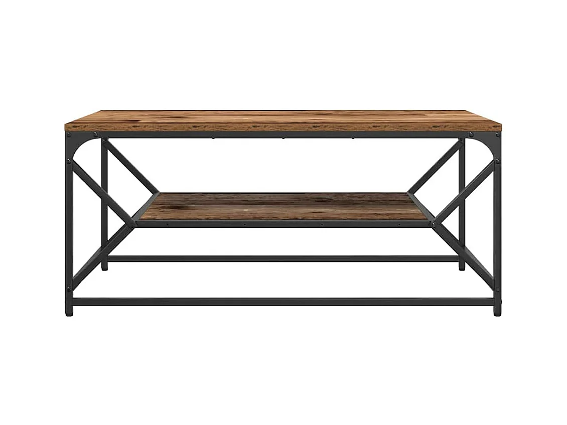 Mesa de centro-Mesa auxiliar-Mesita de centro madera de ingeniería gris hormigón 60x60x31,5 cm SHL676738