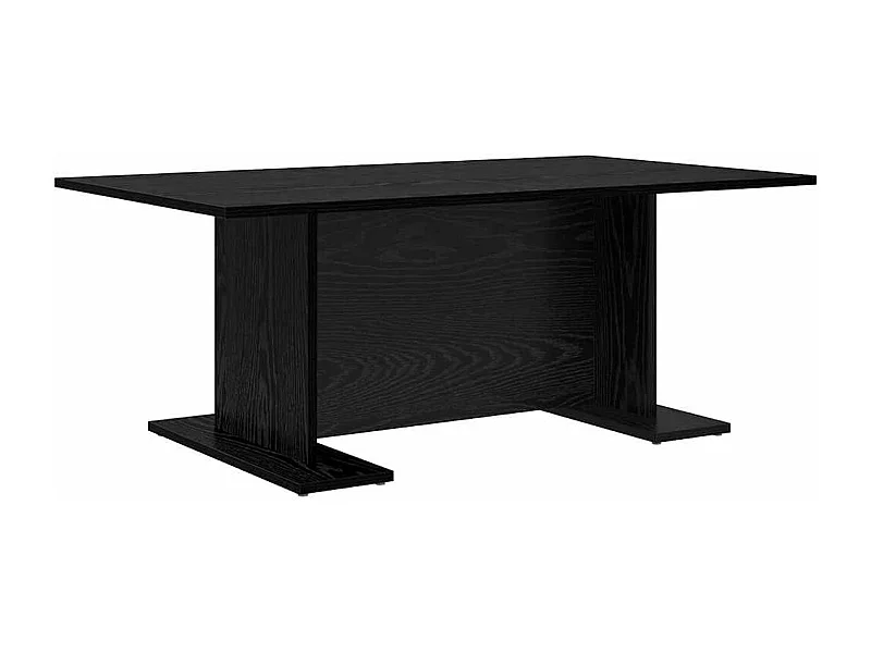 Salontafel | Bijzettafel | Koffietafel Zwart eiken 103,5 x 60 x 40 cm Bewerkt hout