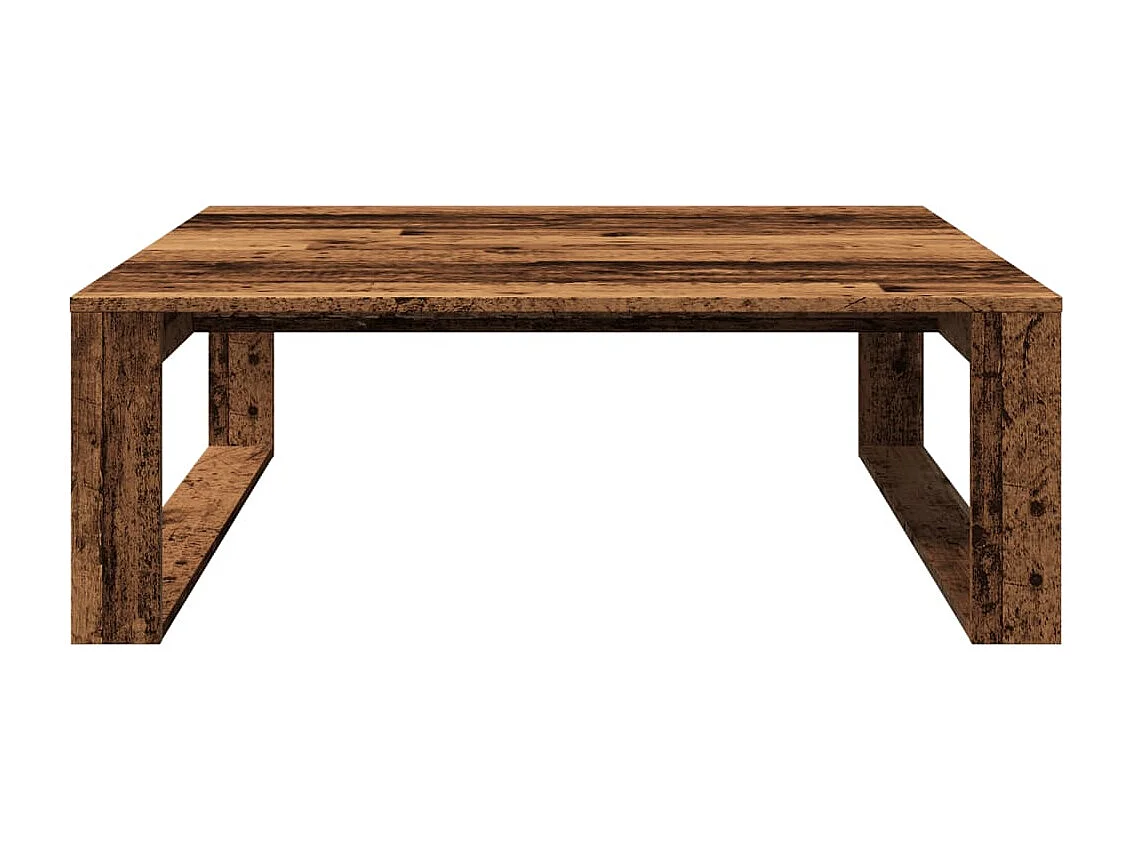 Couchtisch-Wohnzimmertisch-Beistelltische Altholz-Optik 100x100x35 cm Holzwerkstoff SHL61001