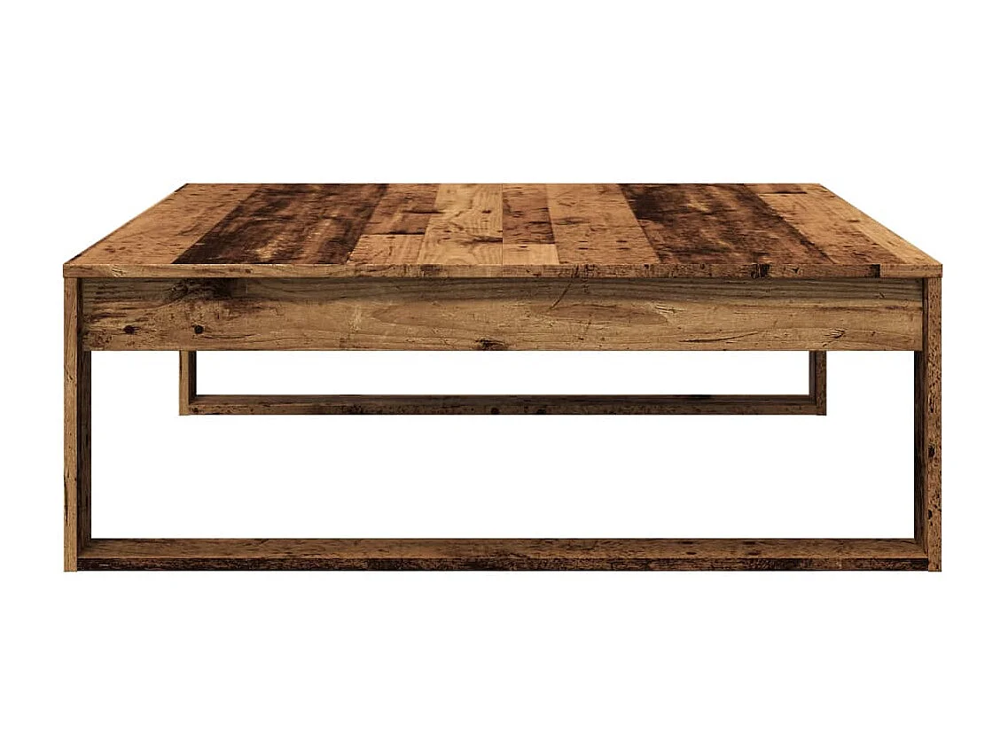 Couchtisch-Wohnzimmertisch-Beistelltische Altholz-Optik 100x100x35 cm Holzwerkstoff SHL61001