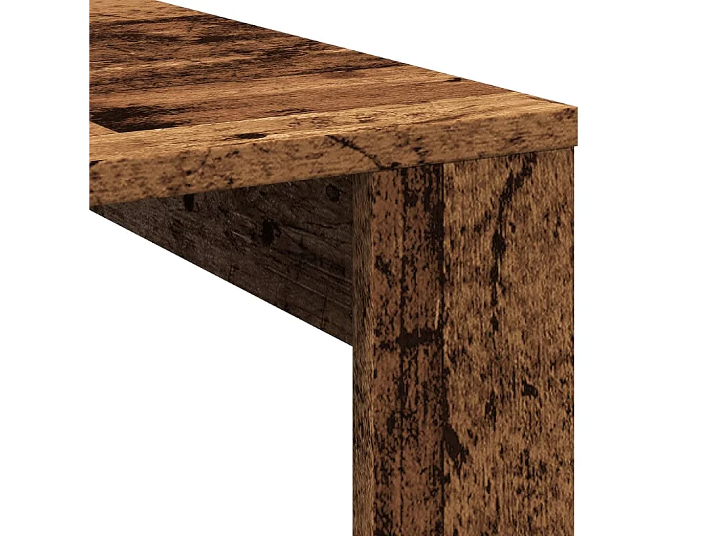 Couchtisch-Wohnzimmertisch-Beistelltische Altholz-Optik 100x100x35 cm Holzwerkstoff SHL61001