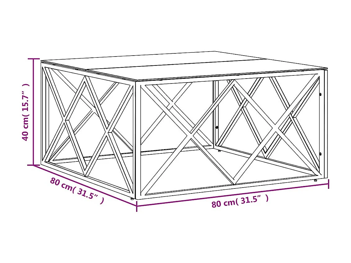 Mesa de centro | Mesa auxiliar con Infinity LED blanco 50x53x30 cm SHL670686