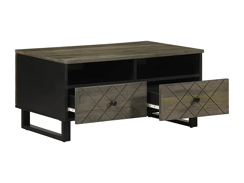 Mesas de centro apilables | Mesitas auxiliares 3 piezas madera de ingeniería negro SHL2258