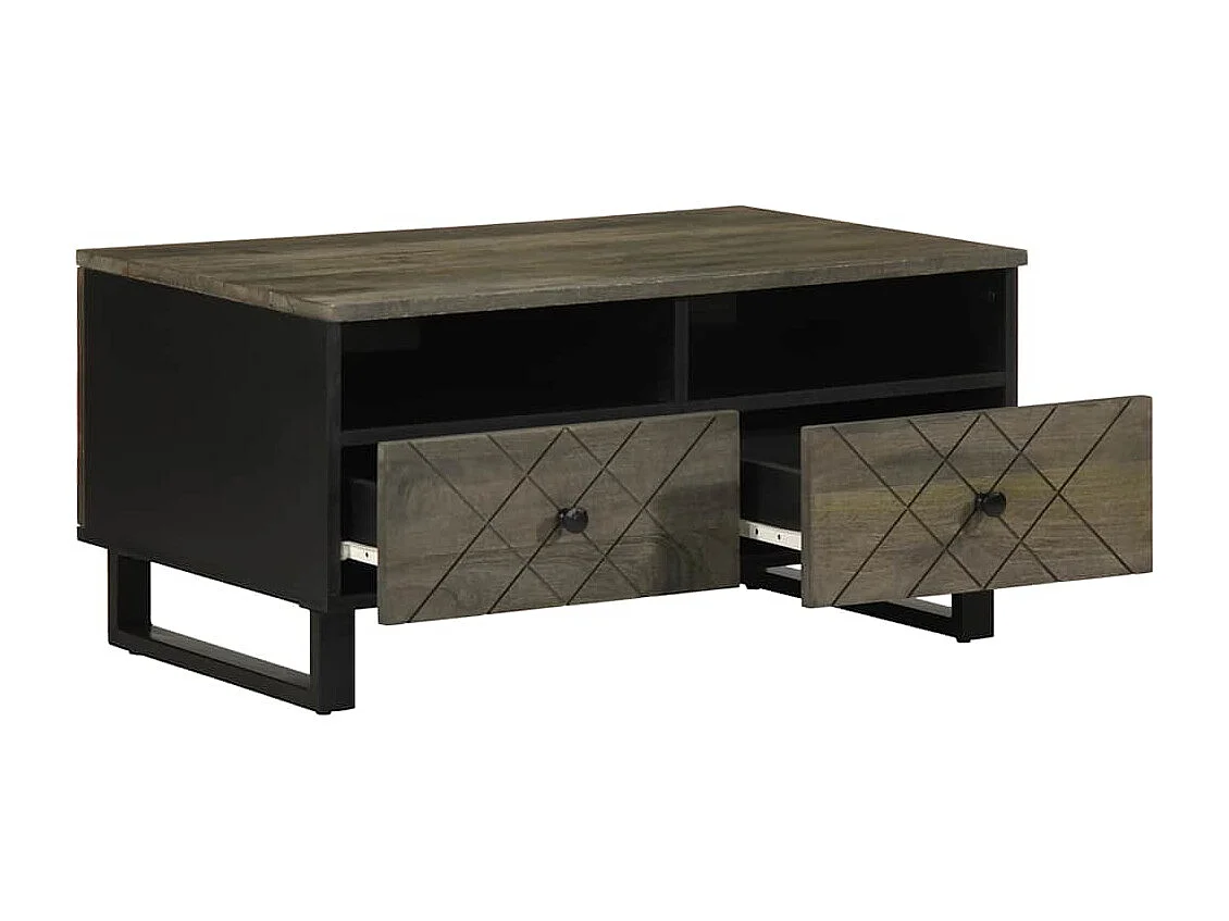 Mesas de centro apilables | Mesitas auxiliares 3 piezas madera de ingeniería negro SHL2258